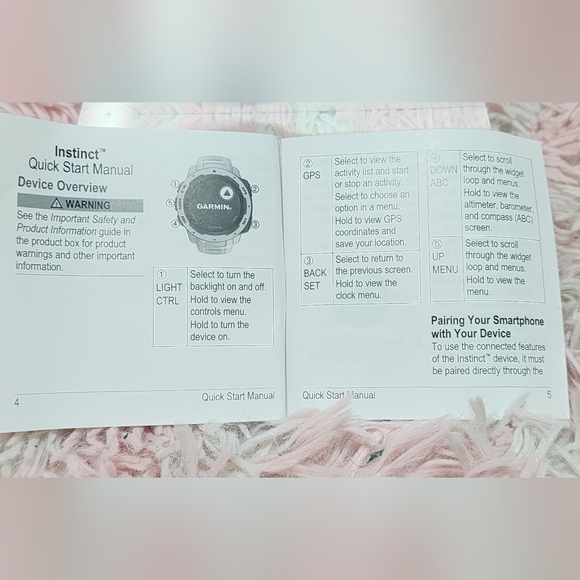 Garmin Instinct Graphite Smartwatch GPS Military Multi Sports Watch - Picture 3 of 12